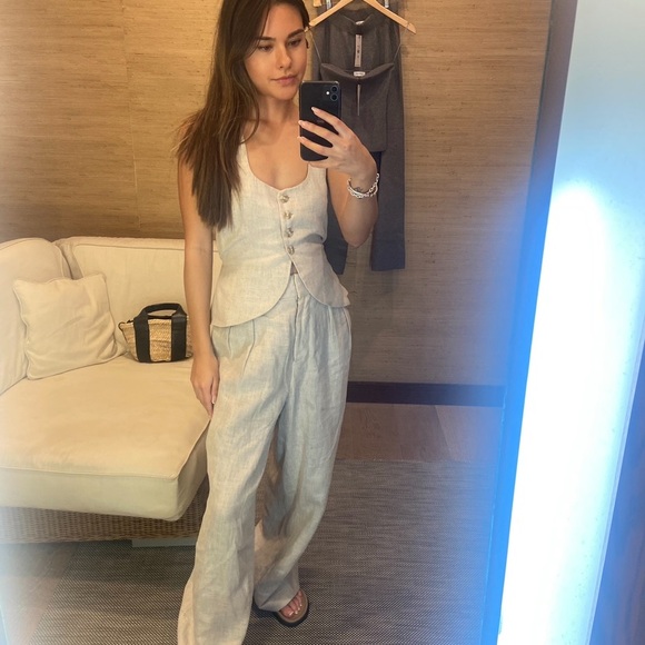 Faithfull the Brand Pants - Faithfull the Brand Beige Set